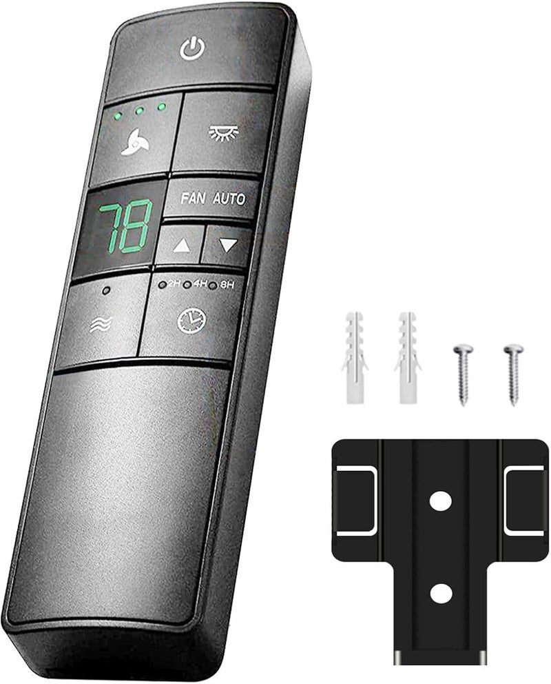 Prichor Ceiling Fan Remote Control for Hampton Bay Home Decorators Collection, Thermostatic Remote Controller with Light Dimmer & Timer, Replacement of 2AAZPHD3/HD3 KUJCE10320/TR222A (Remote Only) - Image 1